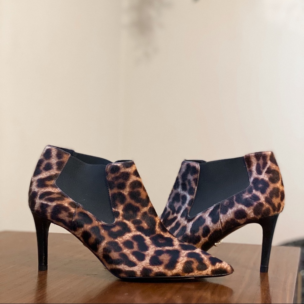 NWOB Diane Von Furstenberg Fur Leopard Booties